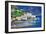 Pictorial Coastal Town Amalfi , Italy-Maugli-l-Framed Photographic Print