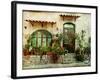 Pictorial Greek Villages Artwork in Retro Style-Maugli-l-Framed Photographic Print