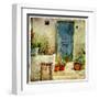 Pictorial Greek Villages-Maugli-l-Framed Art Print