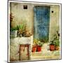 Pictorial Greek Villages-Maugli-l-Mounted Art Print