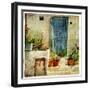 Pictorial Greek Villages-Maugli-l-Framed Art Print