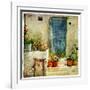 Pictorial Greek Villages-Maugli-l-Framed Art Print