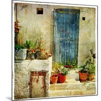 Pictorial Greek Villages-Maugli-l-Mounted Art Print