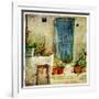 Pictorial Greek Villages-Maugli-l-Framed Art Print