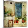 Pictorial Greek Villages-Maugli-l-Mounted Premium Giclee Print