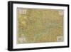 Pictorial Map of London-null-Framed Premium Giclee Print