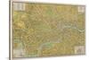 Pictorial Map of London-null-Stretched Canvas