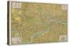 Pictorial Map of London-null-Stretched Canvas