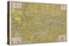 Pictorial Map of London-null-Stretched Canvas