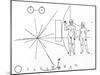 Pictorial Plaque on Pioneer 10 And 11-null-Mounted Photographic Print