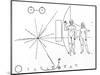 Pictorial Plaque on Pioneer 10 And 11-null-Mounted Photographic Print