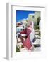 Pictorial Streets of Santorini-Maugli-l-Framed Photographic Print