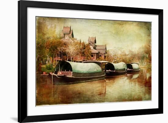 Pictorial Thailand - Artwork in Painting Style-Maugli-l-Framed Art Print