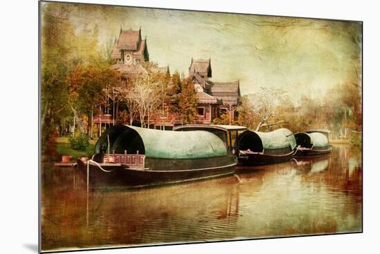 Pictorial Thailand - Artwork in Painting Style-Maugli-l-Mounted Art Print