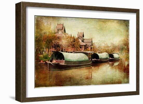 Pictorial Thailand - Artwork in Painting Style-Maugli-l-Framed Art Print