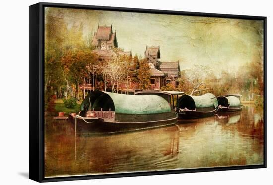 Pictorial Thailand - Artwork in Painting Style-Maugli-l-Framed Stretched Canvas