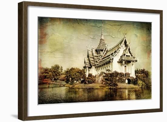 Pictorial Thailand - Artwork In Painting Style-Maugli-l-Framed Art Print