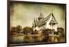 Pictorial Thailand - Artwork In Painting Style-Maugli-l-Framed Art Print