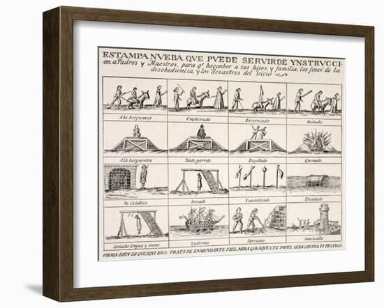 Pictorial Treatise on Morality-null-Framed Giclee Print