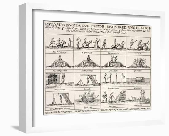 Pictorial Treatise on Morality-null-Framed Giclee Print