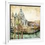 Pictorial Venice - Artwork In Painting Style-Maugli-l-Framed Premium Giclee Print