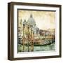 Pictorial Venice - Artwork In Painting Style-Maugli-l-Framed Art Print