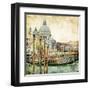 Pictorial Venice - Artwork In Painting Style-Maugli-l-Framed Art Print