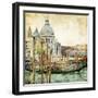 Pictorial Venice - Artwork In Painting Style-Maugli-l-Framed Art Print