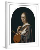 Pictura (An Allegory of Painting)-Frans van Mieris the Elder-Framed Art Print