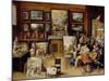 Pictura, Poesis and Musica in a Pronkkamer-Frans Francken the Younger-Mounted Giclee Print