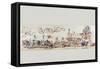 Picture Celebrating 50 Years of the Belgian Railway System from 1835 to 1885, 1886-Armand Jean Heins-Framed Stretched Canvas