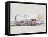 Picture Celebrating the First Train from Brussels to Mechlin in 1835, 1886-Armand Jean Heins-Framed Stretched Canvas