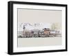 Picture Celebrating the First Train from Brussels to Mechlin in 1835, 1886-Armand Jean Heins-Framed Giclee Print