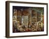 Picture Gallery with Views of Ancient Rome (Roma Antic)-Giovanni Paolo Panini-Framed Premium Giclee Print