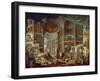 Picture Gallery with Views of Ancient Rome (Roma Antic)-Giovanni Paolo Panini-Framed Premium Giclee Print