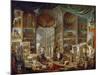 Picture Gallery with Views of Ancient Rome (Roma Antic)-Giovanni Paolo Panini-Mounted Giclee Print