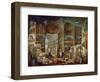 Picture Gallery with Views of Ancient Rome (Roma Antic)-Giovanni Paolo Panini-Framed Giclee Print