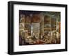 Picture Gallery with Views of Ancient Rome (Roma Antic)-Giovanni Paolo Panini-Framed Giclee Print