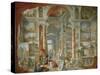 Picture Gallery with Views of Modern Rome-Giovanni Paolo Panini-Stretched Canvas