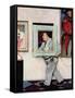 "Picture Hanger" or "Museum Worker", March 2,1946-Norman Rockwell-Framed Stretched Canvas