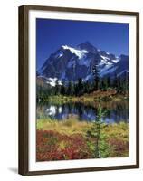 Picture Lake and Mount Shuksan at Heather Meadows, Washington, USA-Jamie & Judy Wild-Framed Premium Photographic Print