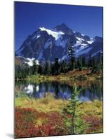 Picture Lake and Mount Shuksan at Heather Meadows, Washington, USA-Jamie & Judy Wild-Mounted Premium Photographic Print