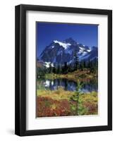 Picture Lake and Mount Shuksan at Heather Meadows, Washington, USA-Jamie & Judy Wild-Framed Premium Photographic Print