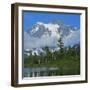 Picture Lake and Mt Shuksan, North Cascades NP, Washington, USA-Charles Gurche-Framed Photographic Print