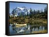 Picture Lake Mount Shuksan, Washington, USA-null-Framed Stretched Canvas