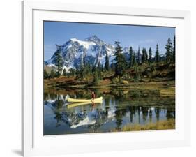 Picture Lake Mount Shuksan, Washington, USA-null-Framed Photographic Print