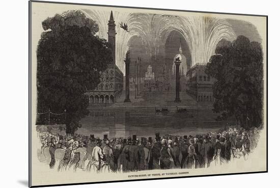 Picture-Model of Venice, at Vauxhall Gardens-null-Mounted Giclee Print