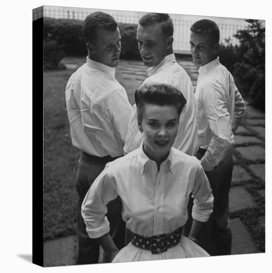 Picture of an Woman with a "Butch Haircut"-Nina Leen-Stretched Canvas
