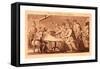 Picture of Europe for July 1772-null-Framed Stretched Canvas