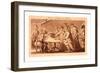 Picture of Europe for July 1772-null-Framed Giclee Print